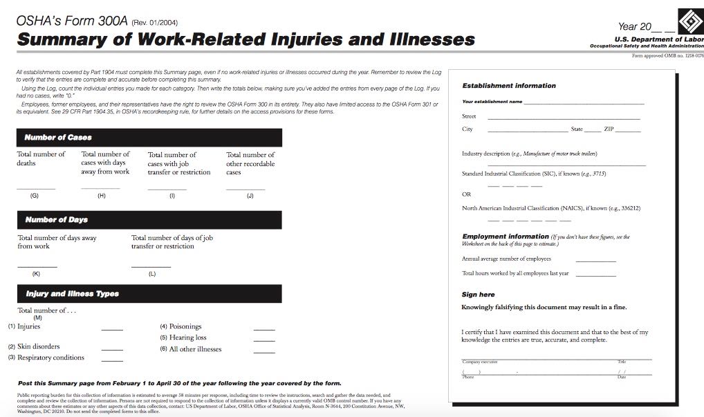 OSHA300A